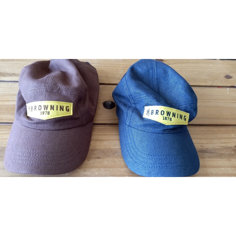 2 Vintage Rare Browning Baseball Caps never mass‎ produced
